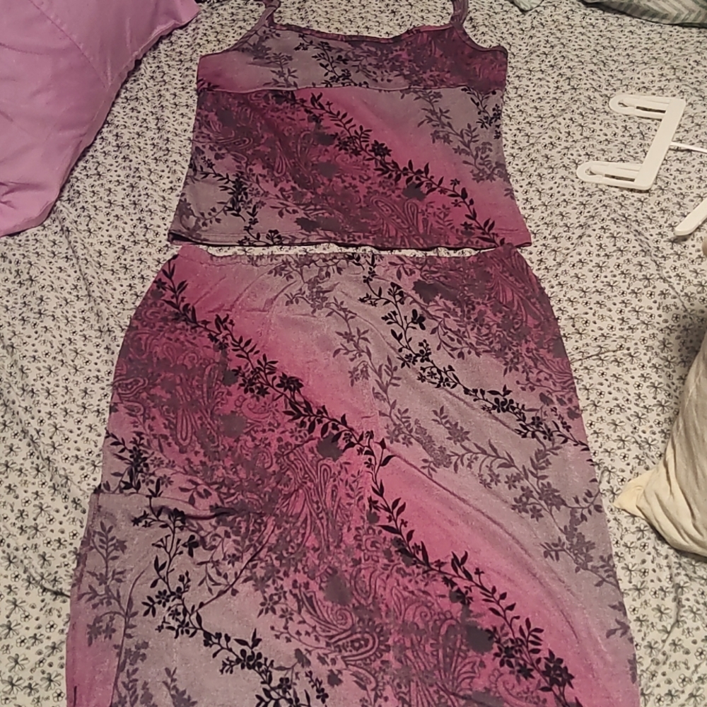 Top & Skirt Matching Set